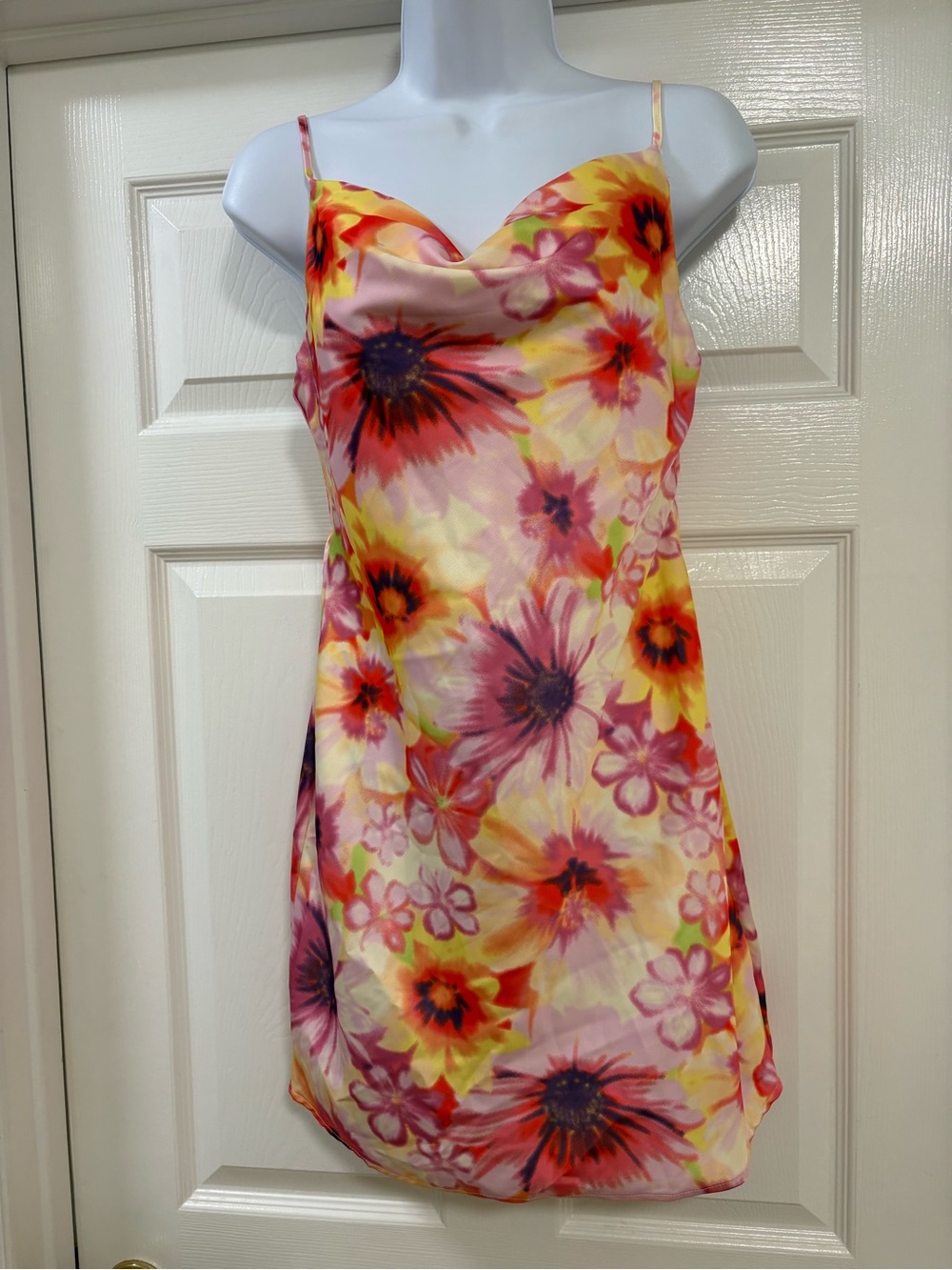 Urban Outfitters UO Mallory Cowl neck slip mini dress, NWT